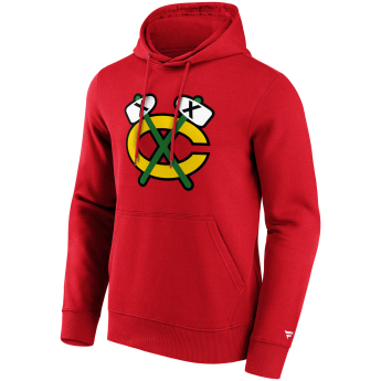 Chicago Blackhawks hanorac de bărbați cu glugă Primary Logo Graphic Hoodie red