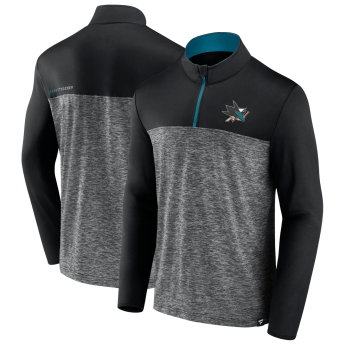 San Jose Sharks hanorac de bărbați Iconic Defender 1/4 Zip