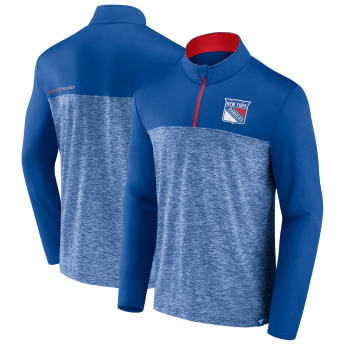 New York Rangers hanorac de bărbați Iconic Defender 1/4 Zip blue