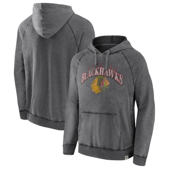 Chicago Blackhawks hanorac de bărbați cu glugă True Classics Washed Pullover Hoodie grey