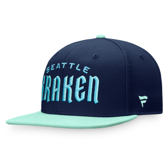 Seattle Kraken șapcă flat Iconic Color Blocked Snapback BG
