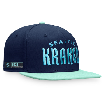 Seattle Kraken șapcă flat Iconic Color Blocked Snapback BG