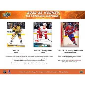 NHL cutii Cărți de hochei NHL 2022-23 Upper Deck Extended Series Blaster Box