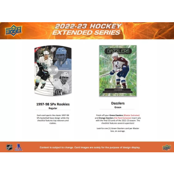 NHL cutii Cărți de hochei NHL 2022-23 Upper Deck Extended Series Blaster Box