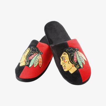 Chicago Blackhawks papuci de bărbați Logo Staycation Slipper