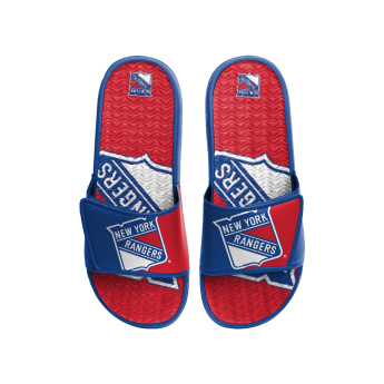 New York Rangers papuci de bărbați Colorblock Slipper