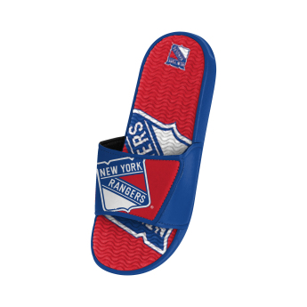 New York Rangers papuci de bărbați Colorblock Slipper