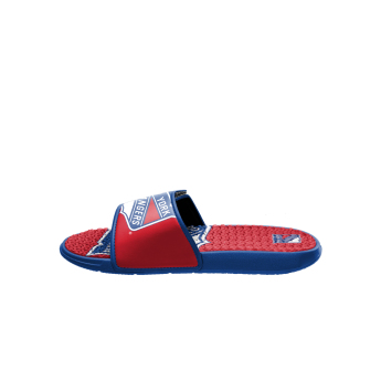 New York Rangers papuci de bărbați Colorblock Slipper