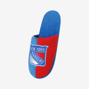 New York Rangers papuci de bărbați Logo Staycation Slipper