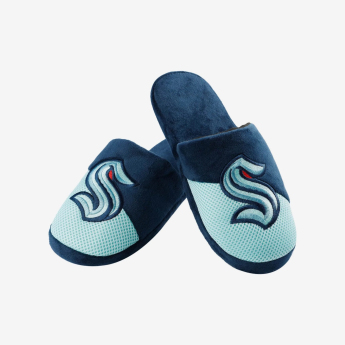 Seattle Kraken papuci de bărbați Logo Staycation Slipper