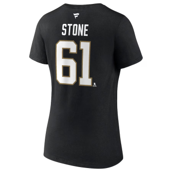 Vegas Golden Knights tricou de dama Mark Stone 2023 Stanley Cup Champions Authentic Stack Player Name & Number V-Neck