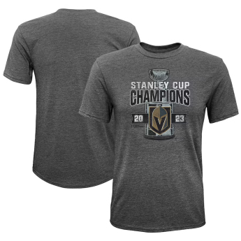 Vegas Golden Knights tricou de copii 2023 Stanley Cup Champions Tri-Blend grey