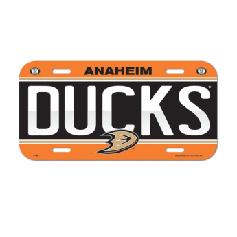 Anaheim Ducks semn pe perete License Plate Banner