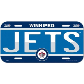 Winnipeg Jets semn pe perete License Plate Banner