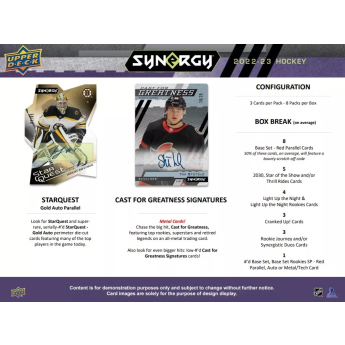 NHL cutii Cărți de hochei NHL 2022-23 Upper Deck Synergy Hobby Box