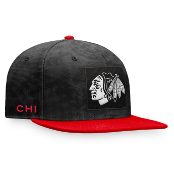 Chicago Blackhawks șapcă flat Black-Athletic Red