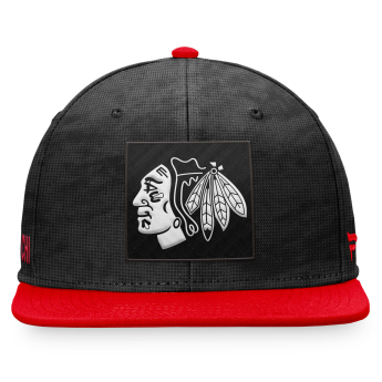 Chicago Blackhawks șapcă flat Black-Athletic Red