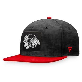 Chicago Blackhawks șapcă flat Black-Athletic Red