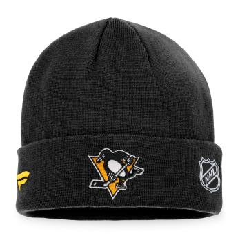 Pittsburgh Penguins căciulă de iarnă Authentic Pro Game & Train Cuffed Knit Black