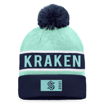 Seattle Kraken căciulă de iarnă Traditional Navy-Icy Blue