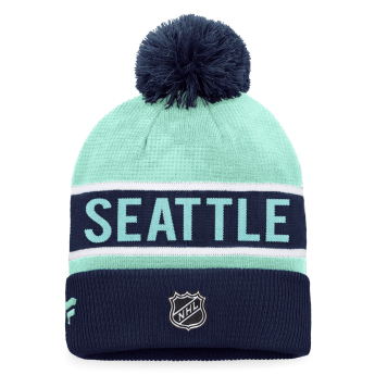 Seattle Kraken căciulă de iarnă Traditional Navy-Icy Blue