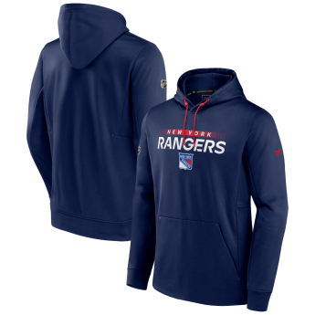 New York Rangers hanorac de bărbați cu glugă RINK Performance Navy-Athletic Red