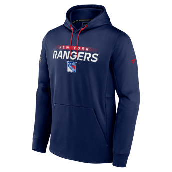 New York Rangers hanorac de bărbați cu glugă RINK Performance Navy-Athletic Red