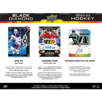 NHL cutii Cărți de hochei NHL 2022-23 Upper Deck Black Diamond Hobby Box