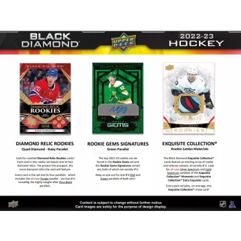 NHL cutii Cărți de hochei NHL 2022-23 Upper Deck Black Diamond Hobby Box