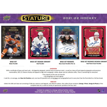 NHL cutii Cărți de hochei NHL 2021-22 Upper Deck Stature Hobby Box