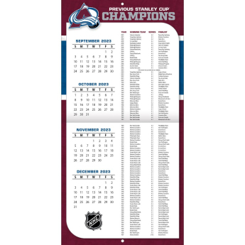 Colorado Avalanche calendar 2024 Wall Calendar