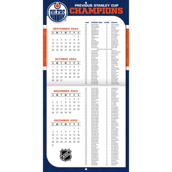 Edmonton Oilers calendar 2024 Wall Calendar