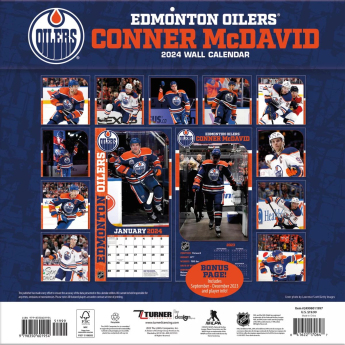 Edmonton Oilers calendar Connor McDavid #97 2024 Wall Calendar