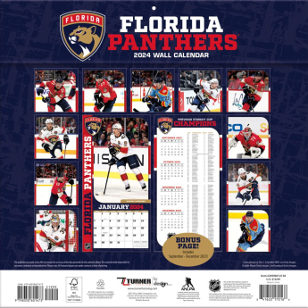 Florida Panthers calendar 2024 Wall Calendar
