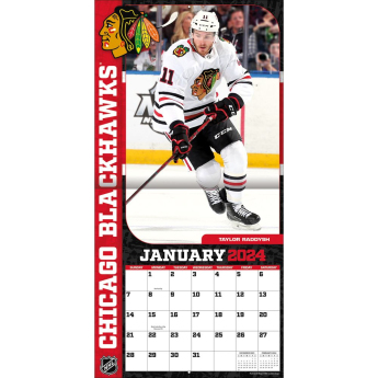 Chicago Blackhawks calendar 2024 Wall Calendar