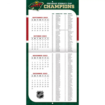 Minnesota Wild calendar 2024 Wall Calendar