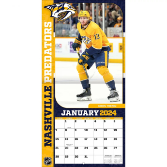 Nashville Predators calendar 2024 Wall Calendar