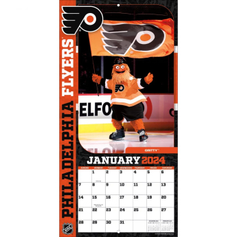 NHL produse calendar NHL Mascots 2024 Wall Calendar