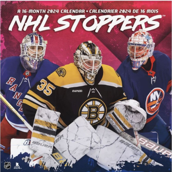 NHL produse calendar Stoppers 2024 Wall Calendar