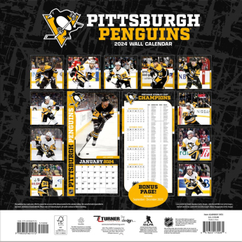 Pittsburgh Penguins calendar 2024 Wall Calendar
