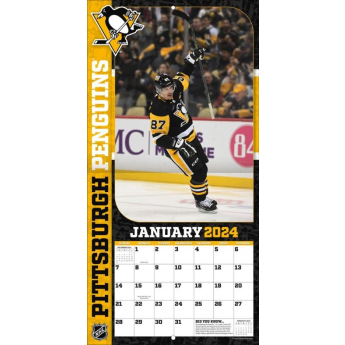 Pittsburgh Penguins calendar Sidney Crosby #87 2024 Wall Calendar