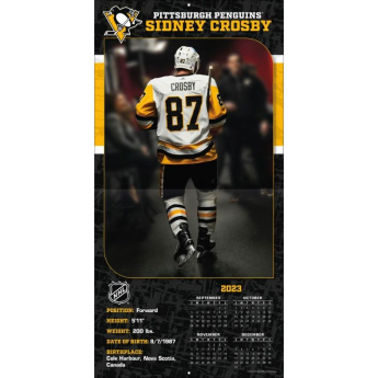 Pittsburgh Penguins calendar Sidney Crosby #87 2024 Wall Calendar