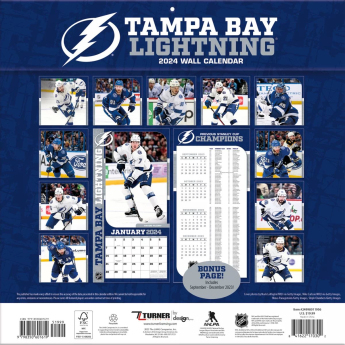 Tampa Bay Lightning calendar 2024 Wall Calendar