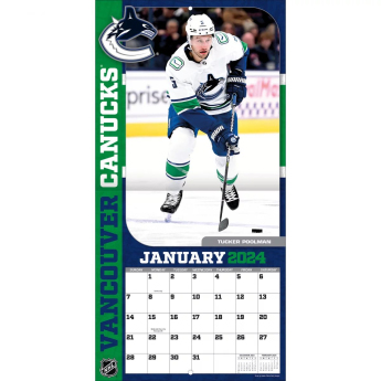 Vancouver Canucks calendar 2024 Wall Calendar