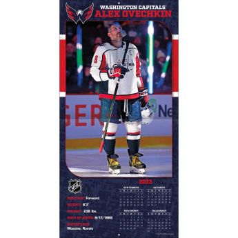 Washington Capitals calendar Alexander Ovechkin #8 2024 Wall Calendar