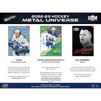 NHL cutii Cărți de hochei NHL 2022-23 Upper Deck Skybox Metal Universe Hobby Box