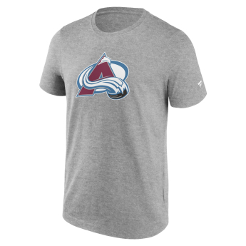 Colorado Avalanche tricou de bărbați Primary Logo Graphic T-Shirt Sport Gray Heather