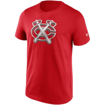 Chicago Blackhawks tricou de bărbați Chrome Graphic T-Shirt Athletic Red