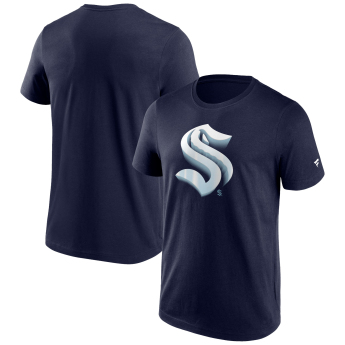 Seattle Kraken tricou de bărbați Chrome Graphic T-Shirt Maritime Blue