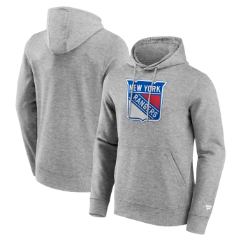 New York Rangers hanorac de bărbați cu glugă Primary Logo Graphic Hoodie Sport Gray Heather